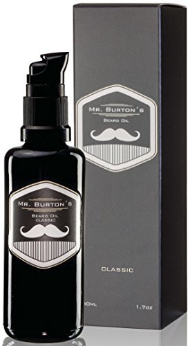 Mr. Burton´s Beard Oil - Bartöl CLASSIC - unverwechselbarer Duft - 50ml Bart Öl für die Bartpflege Made in Germany mit Arganöl Tierversuchsfrei