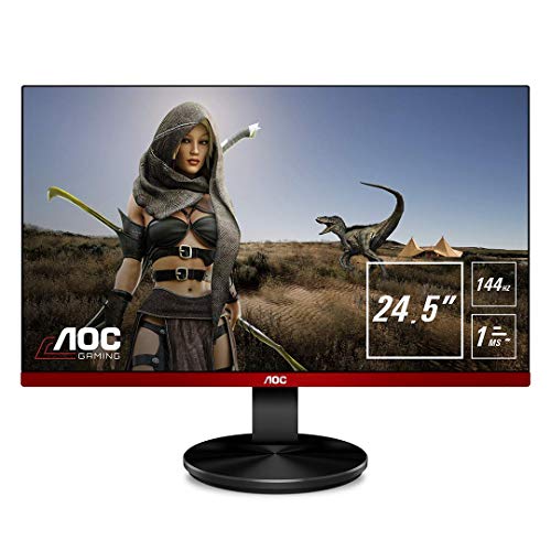 AOC G2590FX 62 cm (24,5 Zoll) Monitor (HDMI, DisplayPort, 1 ms Reaktionszeit, 1920 x 1080, 144 Hz) schwarz
