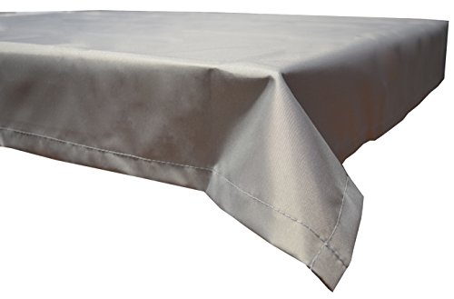 beo Outdoor-Tischdecken wasserabweisende, eckig, 130 x 180 cm, hellgrau