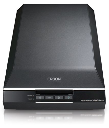 Epson Perfection V600 Photo Scanner (Event Manager, Copy Utility Adobe Photoshop) schwarz/silber