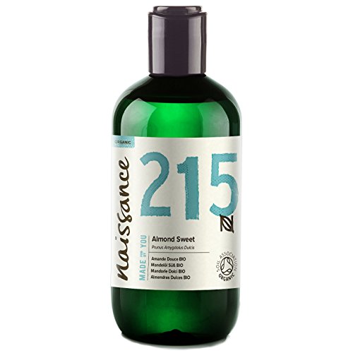 Naissance Mandelöl süß BIO (Nr. 215) 250ml – 100% rein & natürlich, BIO zertifiziert, kaltgepresst, vegan, hexanfrei, gentechnikfrei Ideal für Massagen, Haut- und Haarpflege.