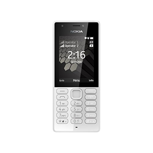 Nokia 216 Mobiltelefon (VGA Kamera, bis zu 25 Tage Akkulaufzeit, Bluetooth, UKW Radio, MP3 Player, Taschenlampe, Weckfunktion, Dual Sim) grau