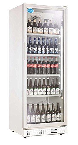Flaschenkühlschrank mit Glastür 310 Liter Getränkekühlschrank Gewerbekühlschrank Gastrokühlschrank