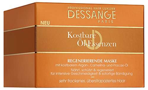Dessange Haarpflege Kostbare Öl-Essenzen Maske, für sehr trockenes, überstrapaziertes Haar, 250 ml