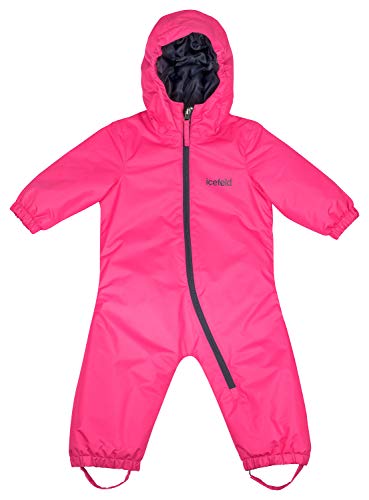 icefeld Schneeoverall/Skianzug für Babys und Kleinkinder (Jungen und Mädchen), pink in Größe 86/92