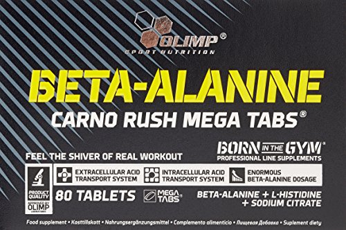 Olimp Beta-Alanine Carno Rush 80 Tabletten, 1er Pack (1 x 138 g)
