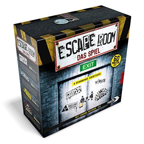 Noris Spiele 606101546 Escape Room Inkl. 4 Fällen und Chrono Decoder
