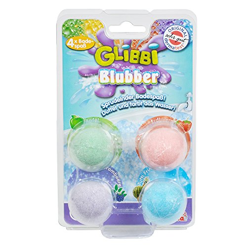 Simba 105953020 - Glibbi Blubber Badekugel, vier Farben