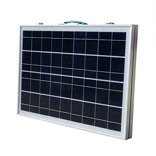 ECO-WORTHY 40W Solarpanel Komplett Set - 12 Volt Solar-Ladegerät - Faltbar Solarmodul 40W - Polykristallin Solarzellen 12V für Camping Wohnwagen Boot
