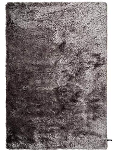 benuta Shaggy Hochflor Teppich Whisper Grau 140x200 cm | Langflor Teppich für Schlafzimmer und Wohnzimmer