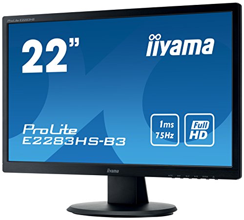 iiyama ProLite E2283HS-B3 54,7cm (21,5 Zoll) LED-Monitor Full-HD (VGA, HDMI, DisplayPort) schwarz