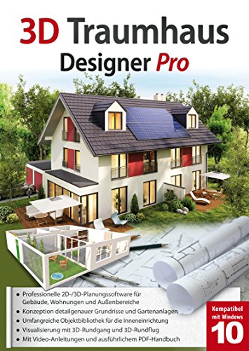 3D Traumhaus Designer PRO - für die Architektur, Haus, Wohnplaner, Garten - für Windows 10-8-7