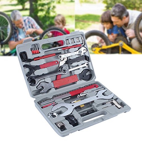 44x Fahrrad Werkzeugkoffer Werkzeugtasche Werkzeug Bike Reparatur Tool Box