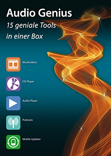 Audio Genius - Musik und Videos Aufnehmen, Bearbeiten, Konvertieren, Speichern, Rippen, Brennen, Verwalten und Abspielen für Windows 10 - 8 - 7 - Vista