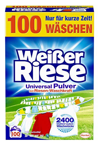 Weißer Riese Universal Pulver Waschmittel, 1er Pack (1 x 100 Waschladungen)