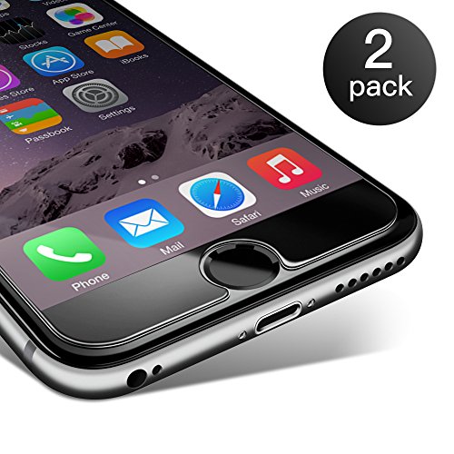 iPhone 6 6S Panzerglas, Coolreall 2 Stück Ultra-klar Schutzfolie für 4,7 Zoll (0,25 mm)