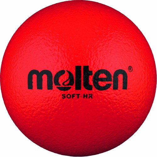 Molten Ball Softball Handball Soft-HR, Rot, Ã˜ 160 mm, Rot, 100g, Durchmesser 160 mm, Soft-HR