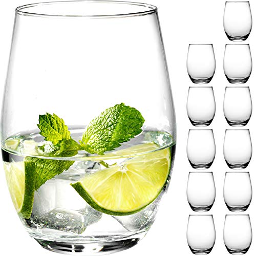 Giessle 12 Wassergläser [ 590 ml groß ] Trinkglas Longdrinkgläser Wasserglas Set