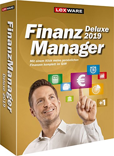 Lexware FinanzManager Deluxe 2019 Box|Einfache Buchhaltungs-Software für private Finanzen und Wertpapier-Handel|Kompatibel mit Windows 7 oder aktueller