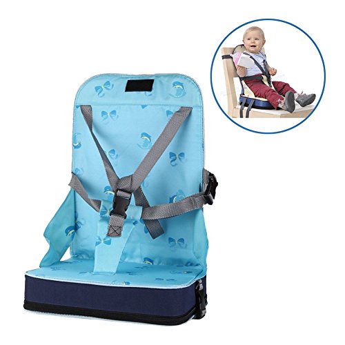 StillCool Boostersitz mobiler aufblasbarer Kindersitz als Sitzerhöhung Stuhl Kindersitzerhöhung und Reisesitz, ideal als Hochstuhl für unterwegs für Babys und Kleinkinder (Blau)