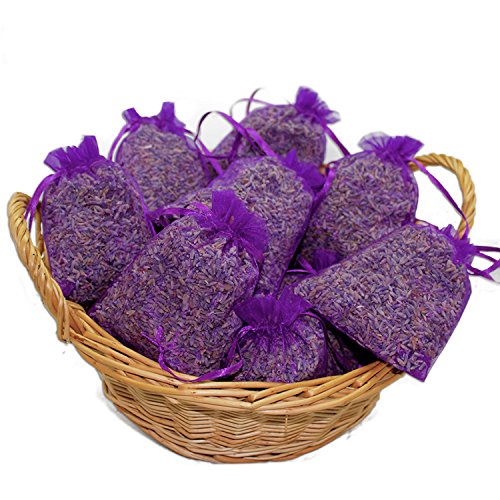 10 Lavendelsäckchen mit 200 g !!!! frischen französischem Lavendel Lavendelblüten der Provence in Lebensmittelqualität gefüllt ! Tolles Dufterlebnis Duftsäckchen