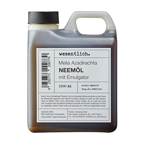 Neemöl mit Emulgator 1000ml - fertig gemischt für sofortige Anwendung von wesentlich.