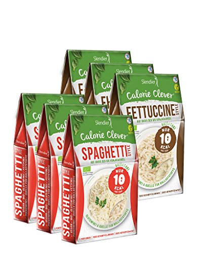 Shirataki Konjak Italien Probierpaket: 3 x Spaghetti-Style 250g, 3 x Fettuccine-Style 250g - Bio