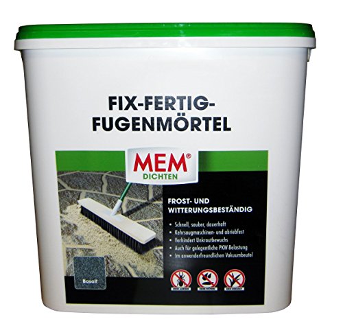 MEM Fix&Fertig Fugenmörtel, basalt, keine Ameisen, keine Pfützen, kein Unkraut, 12,5 kg