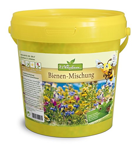 Bienenweide Bienen-Mischung bis zu 200qm Bienenfreundliche Mischung verschiedenster Sommerblumen Blumensamen Garenblumen