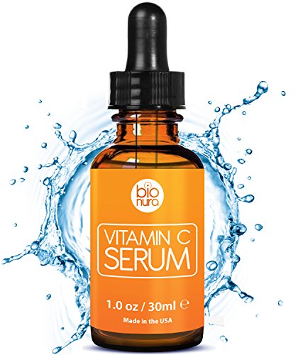 Das beste Vitamin C Serum für Ihr Gesicht mit 20% Vitamin C + Hyaluronsäure + Vitamin E + Jojobaöl. Natürliche AntiAging + Anti Falten + Bio Kollagen Booster Gesichtsserum mit organischen Inhaltsstoffen. Ideal für den Einsatz mit einer Derma Roller.
