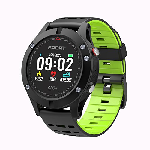 Smart Watch, Sportuhr mit Höhenmesser / Barometer / Thermometer und eingebautem GPS, Fitness Tracker zum Laufen, Wandern und Klettern, IP 67 Waterproof Pulsmesser für Männer, Frauen und Abenteurer.