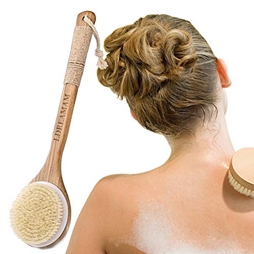 Körperbürste,Badebürste,Massagebürste,Rückenbürste & Trockenbürste,Perfekt für die Verbesserung der Blutzirkulation und trockene Haut