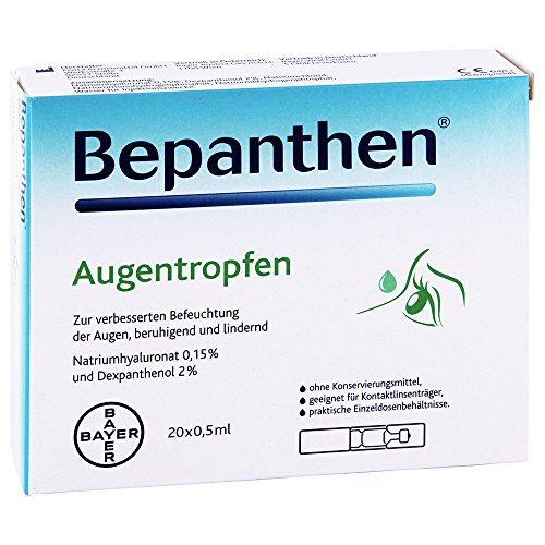 Bayer Bepanthen Augentropfen, 20-er Pack (20 x 0,5 mL)
