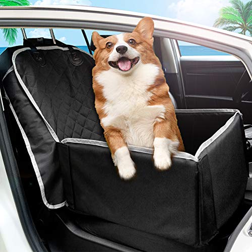 TBoonor Hunde Autositz für kleine bis Mittlere Hunde und Haustiere Wasserdicht Hundesitz Auto mit Sicherheits-Leine autositzbezug für Hunde Tragbare Autositze Hund praktischen Hunde sitzbezug