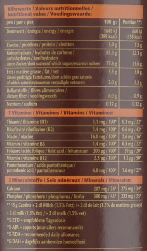 Caotina Original Kakao Vollmilch Dose 500g, 1er Pack (1 x 500 g)
