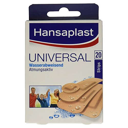 Hansaplast Universal Pflaster Wasserabweisend, 1er Pack (1 x 20 Strips)