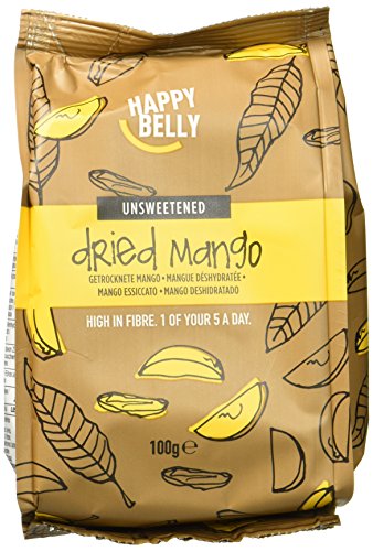Amazon Marke - Happy Belly Getrocknete Mango, 7x100 g