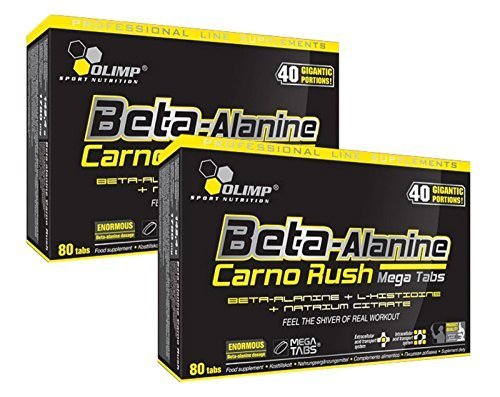 Olimp Beta-Alanin Carno Rush 160 Tabletten, 2er Pack á 80 Tabs. (2 x 142,4g)