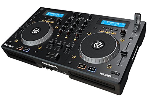 Numark Mixdeck Express Komplettes DJ Controller System mit CD/MP3/USB Decks, Mixer, Computer Audio und MIDI interface
