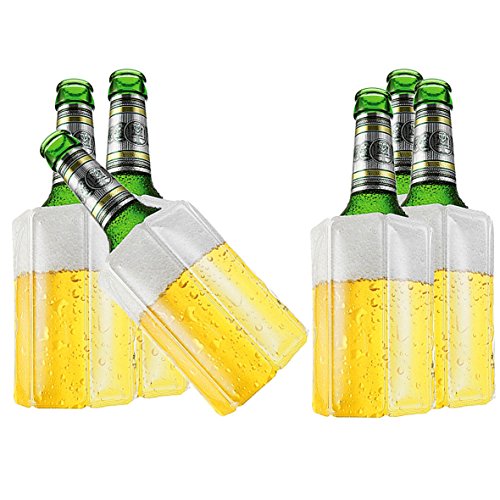 TS Exclusiv 6X Bier Kuehlmanschette Bierkühler Flaschenkühler Getränkekühler