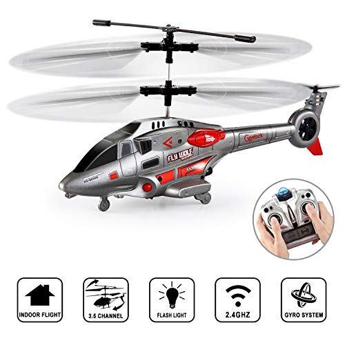 GoStock RC Hubschrauber 3.5 Kanal Innen Fernbedienung Hubschrauber mit Gyro und LED-Licht RC Flugzeuge Spielzeug Geschenk für Kinder und Erwachsene
