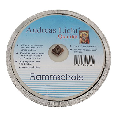 10er Pack Partylichter / Flammschale Assiette Andreas Licht je ca. 160 x 25 mm Partykerze rund Tischkerze