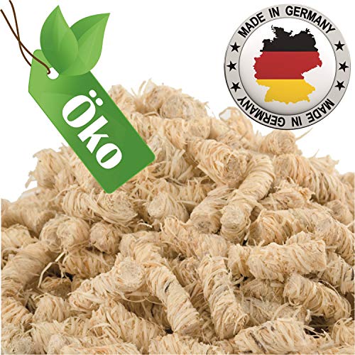 Neu Redprice GmbH Premium Kaminanzünder Holz-Wolle (5KG) 100% ÖKO Natur-Wachs (Grill-Anzünder Holzwolle-Anzünder Anzündwolle)
