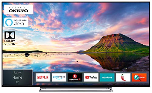 Toshiba 55V6863DA 140 cm (55 Zoll) Fernseher (4K Ultra HD, HDR Dolby Vision, Smart TV, Prime Video, Works with Alexa, Sound by Onkyo, Triple-Tuner)