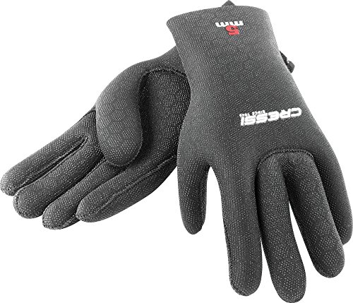 Cressi Unisex Handschuhe High Stretch, Schwarz, M, LX475702