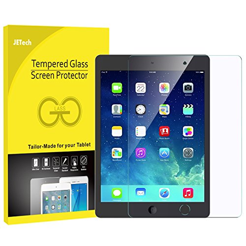 JETech Panzersglas für Apple iPad (9,7-Zoll, 2018/2017 Modell), iPad Air 1, iPad Air 2, iPad Pro 9,7-Zoll, Gehärtetem Glas Schutzfolie