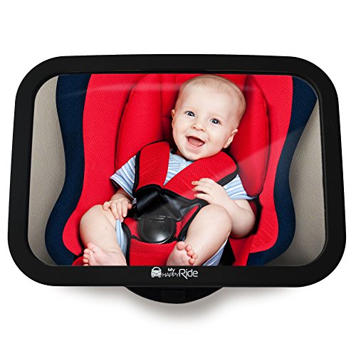 Rücksitzspiegel fürs Baby, Bruchsicherer Auto-Rückspiegel für Babyschale, Autositz-Spiegel ohne Einzelteile, für Kinder in Kinderschale, Kindersitz, Babysitz, Reboarder in universeller Passform