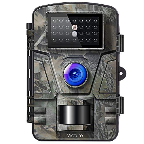 Victure Wildkamera Nachtsicht Bewegungsmelder Jagdkamera 12MP 1080P 2.4' LCD Wasserdicht Wildtierkamera für Überwachung