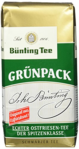 Bünting Tee Grünpack Echter Ostfriesentee 500 g lose, 5er Pack (5 x 500 g)