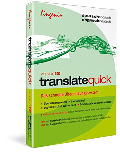 translate quick 12. Deutsch-Englisch / Englisch-Deutsch: Das schnelle Übersetzungssystem für Privatanwender